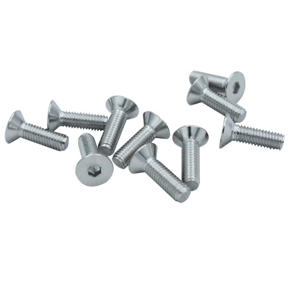 DIN7991 304 Stainless Steel M4 Hexagonal Countersunk Screws Flat Head Screw Bolt 6-50mm
DIN7991 304 Stainless Steel M4 Hexagonal Countersunk Screws Flat Head Screw Bolt 6-50mm