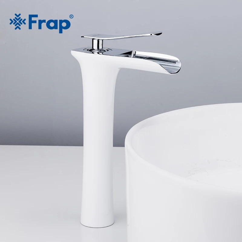 Frap New Arrival High White Spray Painting waterfall bathroom Basin Taps Bath sink faucet water mixer Crane Torneira F1052-53
Frap New Arrival High White Spray Painting waterfall bathroom Basin Taps Bath sink faucet water mixer Crane Torneira F1052-53