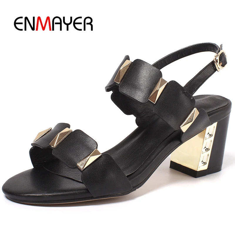 ENMAYER New Arrival Spring and Summer Genuine Leather Gladiator Women Shoes Casual Buckle Strap Sandals Size 34-40 LY1283
ENMAYER New Arrival Spring and Summer Genuine Leather Gladiator Women Shoes Casual Buckle Strap Sandals Size 34-40 LY1283
