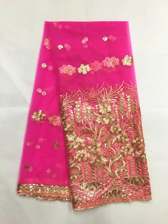5 Yards/pc Most popular fuchsia pink french net lace with gold sequins african mesh lace fabric for dress JN2-1
5 Yards/pc Most popular fuchsia pink french net lace with gold sequins african mesh lace fabric for dress JN2-1