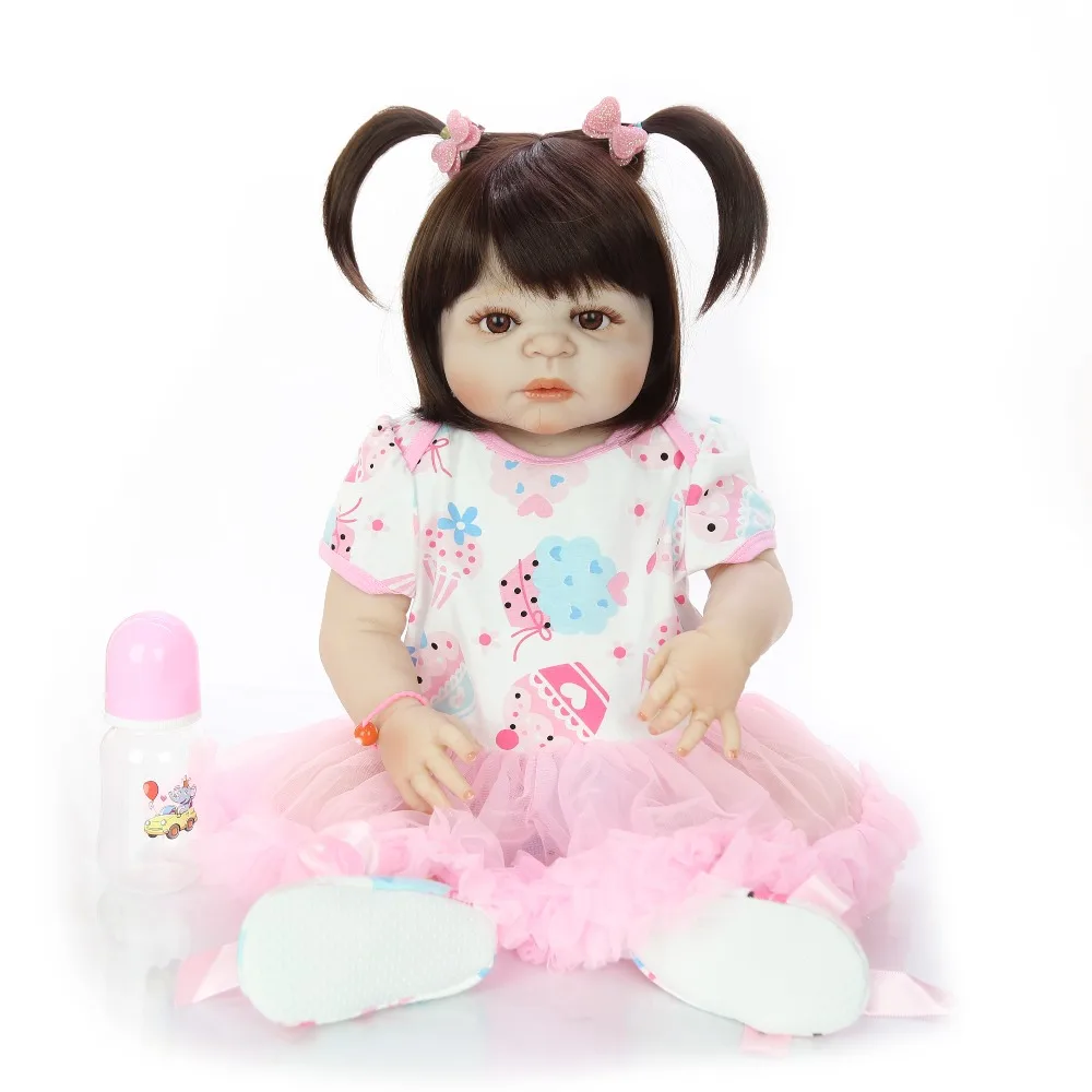 Reborn baby doll Girl toddler princess completo silicone bebe bonecas 57cm children gift toy dolls
Reborn baby doll Girl toddler princess completo silicone bebe bonecas 57cm children gift toy dolls