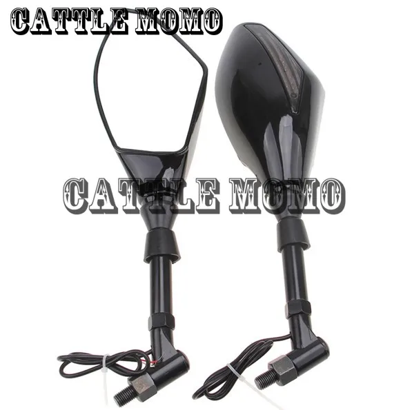 Motorbike Mirror with LED Turn Signal Light Blinker Indicator Rear View Mirror For Harley For Honda Yamaha Suzuki Black
Motorbike Mirror with LED Turn Signal Light Blinker Indicator Rear View Mirror For Harley For Honda Yamaha Suzuki Black