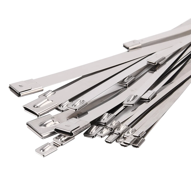 Self Locking Stainless 100PCS Cable Ties Wire 11.5*100-500mm Steel Cable Tie Self-locking Wrap Exhaust Heat Straps Induction
Self Locking Stainless 100PCS Cable Ties Wire 11.5*100-500mm Steel Cable Tie Self-locking Wrap Exhaust Heat Straps Induction
