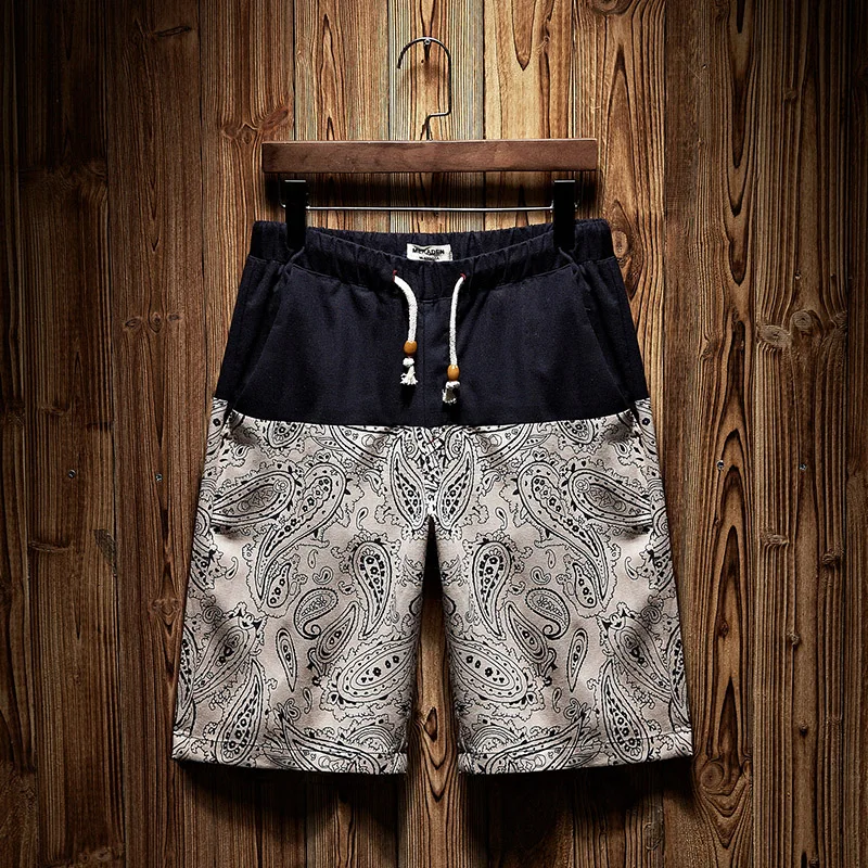 WEINIANUO 2018 Men's Summer Beach Casual Shorts Printed Fashion Stitching Men Elastic Breathable High Quality Short 315 | Мужская