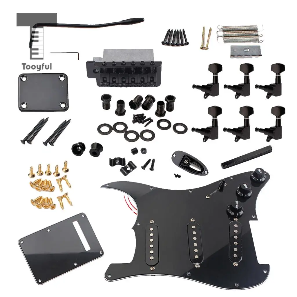 Tooyful SSS проводной Pickguard с задней пластиной Настройки колышки гайки винты прокладка для шеи пластины набор для электрогитары запчасти
Tooyful SSS проводной Pickguard с задней пластиной Настройки колышки гайки винты прокладка для шеи пластины набор для электрогитары запчасти