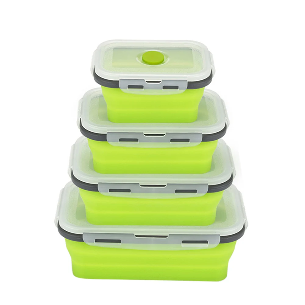 

350/500/800/1200ML Multifunctionele Lunchbox Siliconen Kom Vouwen Opvouwbare Draagbare Voedsel Opslag Container Servies Hogard