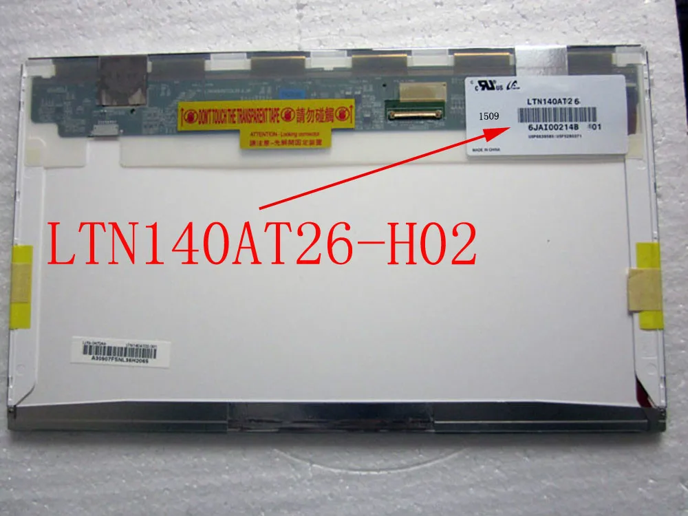 LTN140AT26-H02 LTN140AT26 H02 Screen LCD Panel Original New 1366*768 LVDS 40PINS
LTN140AT26-H02 LTN140AT26 H02 Screen LCD Panel Original New 1366*768 LVDS 40PINS