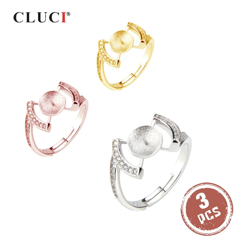 CLUCI 3pcs Silver 925 Adjustable Zircon Gold Color Ring for Women Pearl Jewelry 925 Sterling Silver Adjustable Ring SR201SB
CLUCI 3pcs Silver 925 Adjustable Zircon Gold Color Ring for Women Pearl Jewelry 925 Sterling Silver Adjustable Ring SR201SB
