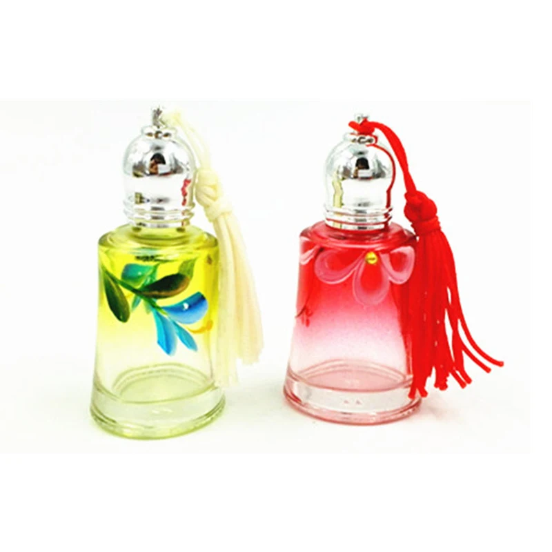 Empty Roller Perfume Bottle 10ml Red/Yellow Refillable Glass Scented Vials Women Makeup Packaging 10pcs/lot DC754 | Красота и