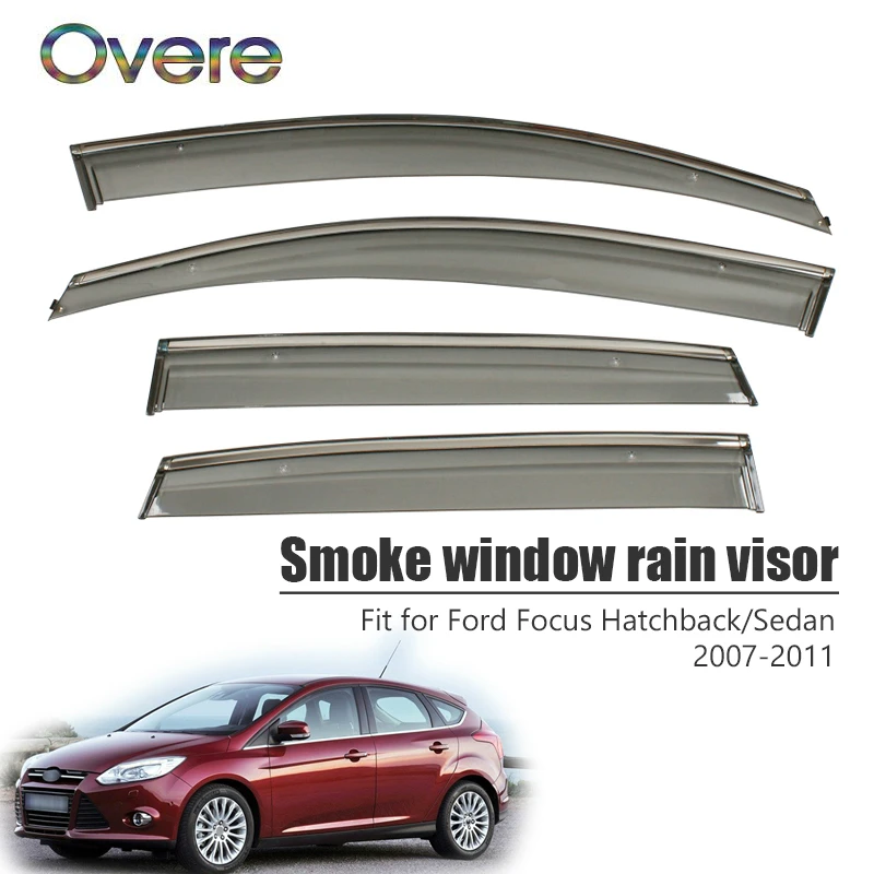 Overe 4Pcs/1Set Smoke Window Rain Visor For Ford Focus Hatchback/Sedan 2007 2008 2009 2010 2011 Awnings Shelters Accessories
Overe 4Pcs/1Set Smoke Window Rain Visor For Ford Focus Hatchback/Sedan 2007 2008 2009 2010 2011 Awnings Shelters Accessories