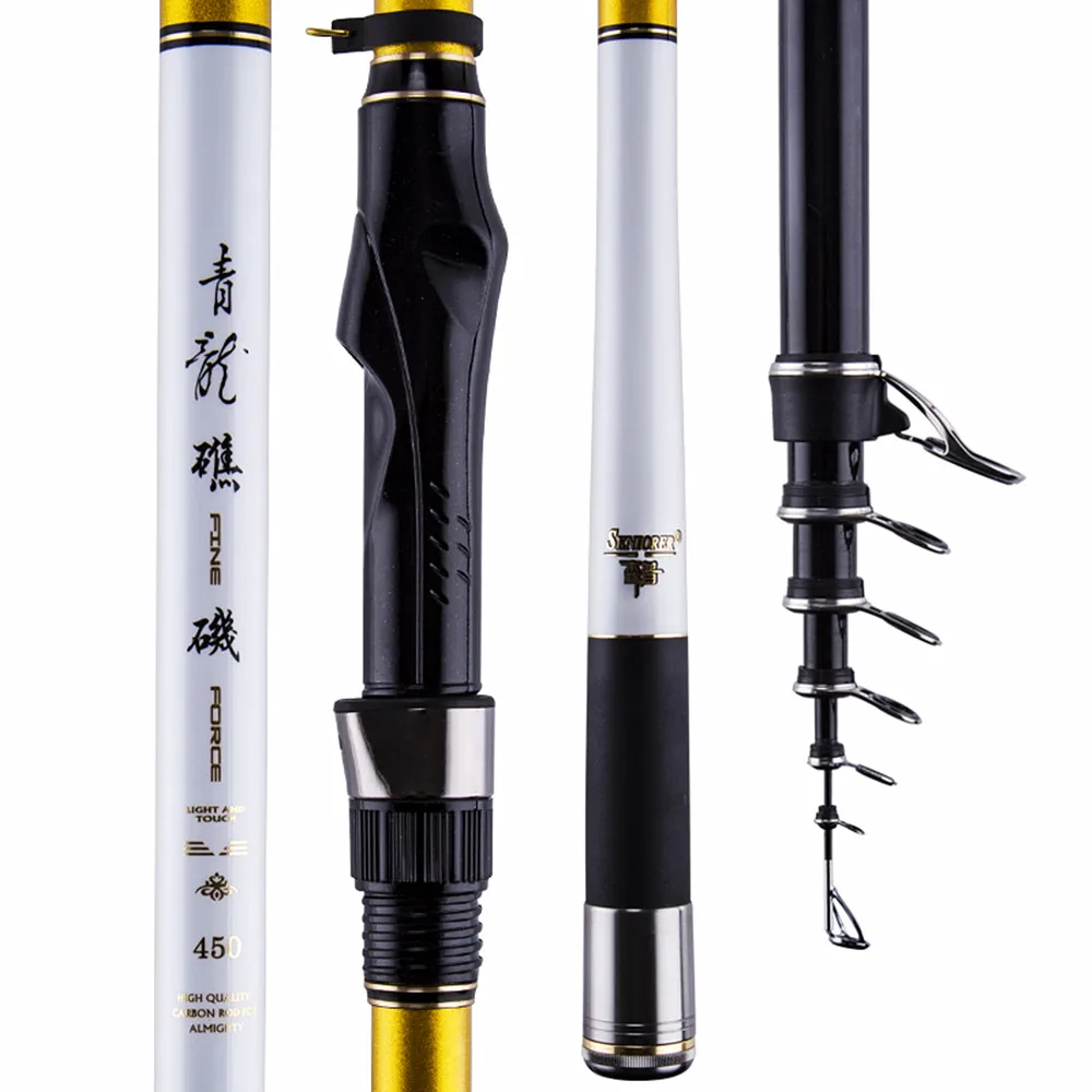 Carbon Fishing Pole 3.6m 4.5m 5.4m rock fishing Rod Telescopic Ultra Light hard Fishing Portable Travel Sea lake Fishing Rod
Carbon Fishing Pole 3.6m 4.5m 5.4m rock fishing Rod Telescopic Ultra Light hard Fishing Portable Travel Sea lake Fishing Rod