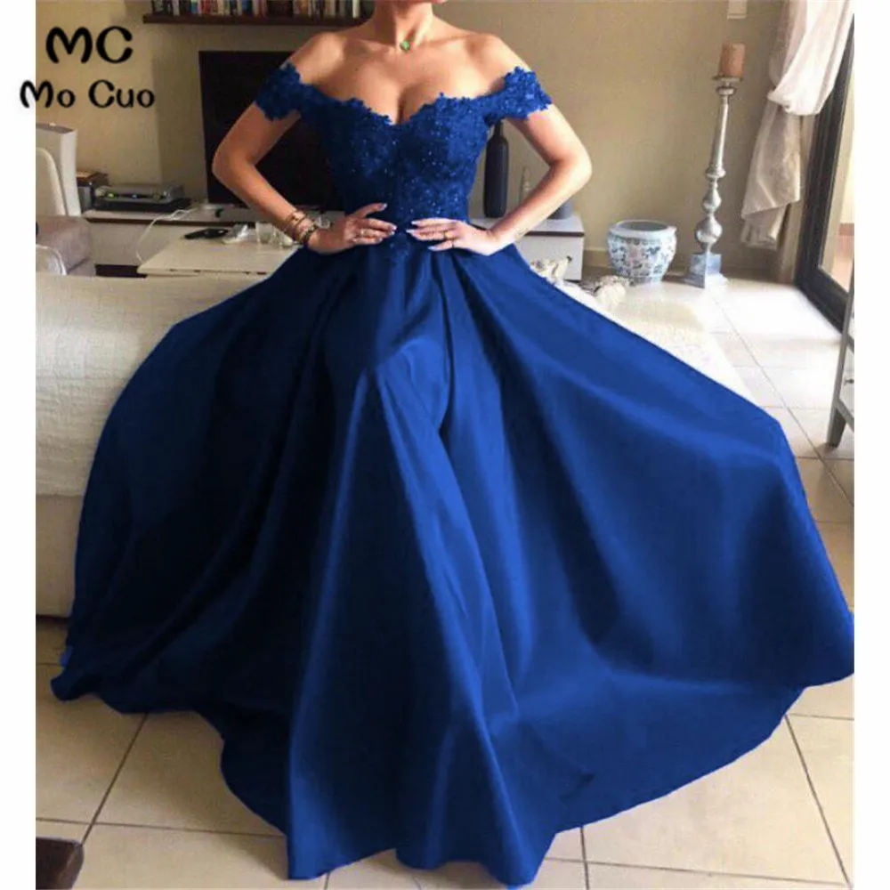 Dark Blue Lace Off The Shoulder Prom Pageant Gown with Beaded Appliques Evening Dresses wedding Party Dress Prom Dress for women
Dark Blue Lace Off The Shoulder Prom Pageant Gown with Beaded Appliques Evening Dresses wedding Party Dress Prom Dress for women