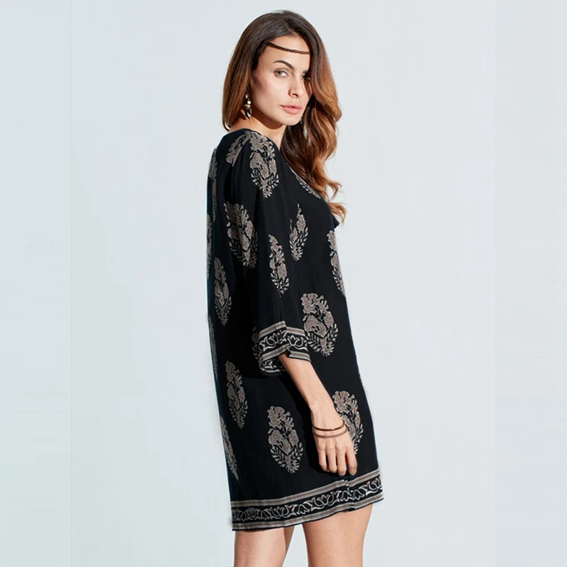 ZANZEA 2022 Women Dress Three Quarter Sleeve O Neck Floral Print Pullover Kaftan Spring Ladies Casual Vintage Brief Mini Vestido
ZANZEA 2022 Women Dress Three Quarter Sleeve O Neck Floral Print Pullover Kaftan Spring Ladies Casual Vintage Brief Mini Vestido