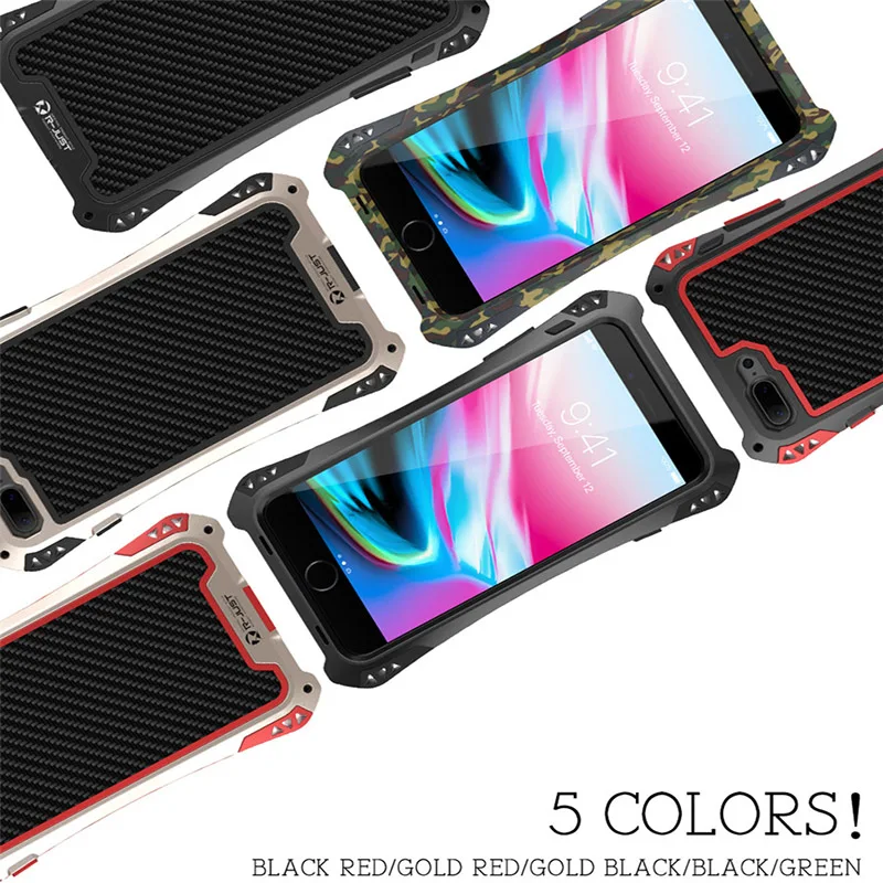 For iPhone 8 Case iPhone 8 plus Cover Case Carbon Fiber Aluminum Metal Armor Phone Case For iPhone 7 6 6s plus 5s se X 
For iPhone 8 Case iPhone 8 plus Cover Case Carbon Fiber Aluminum Metal Armor Phone Case For iPhone 7 6 6s plus 5s se X
