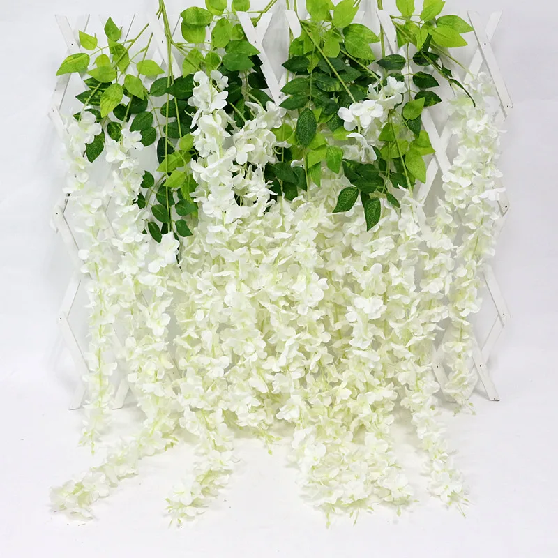Flone 6PCS Artificial Flower Hanging Plant Silk Wisteria Fake Garden Hanging Plants Wedding Decor Home Party Garden Products
Flone 6PCS Artificial Flower Hanging Plant Silk Wisteria Fake Garden Hanging Plants Wedding Decor Home Party Garden Products