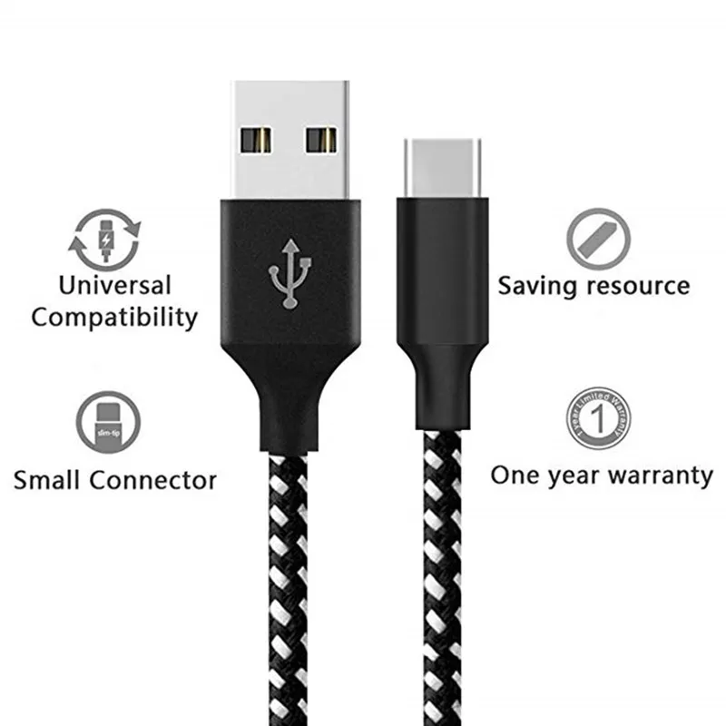 1 м Тип-C QC Quick Charge 3 0 USB Зарядное устройство кабель для Oneplus 6 T huawei Nova 4 P30 samsung S10 lite