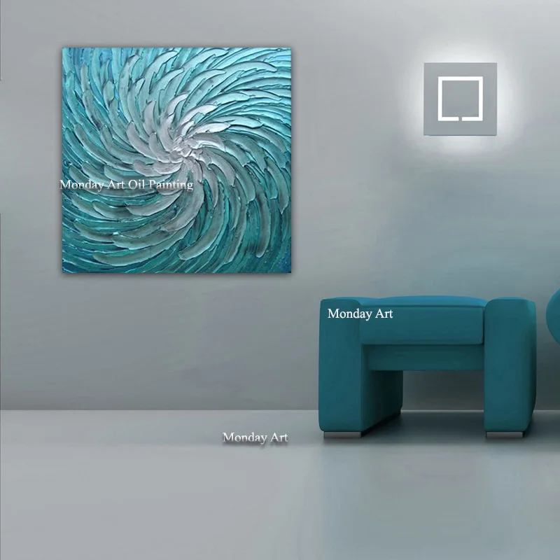 Large Palette 3D Paintings Hand Painted Knife Blue Wind Oil Painting On Canvas For Living Room Modern Abstract Wall Art Pictures
Large Palette 3D Paintings Hand Painted Knife Blue Wind Oil Painting On Canvas For Living Room Modern Abstract Wall Art Pictures