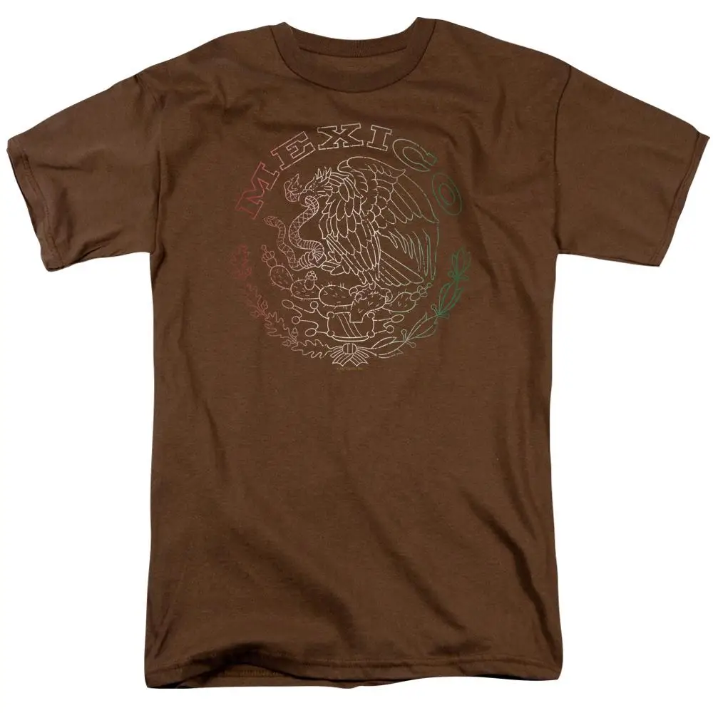 Фото Классическая футболка с логотипом мексиканского флага для взрослых|Мужские