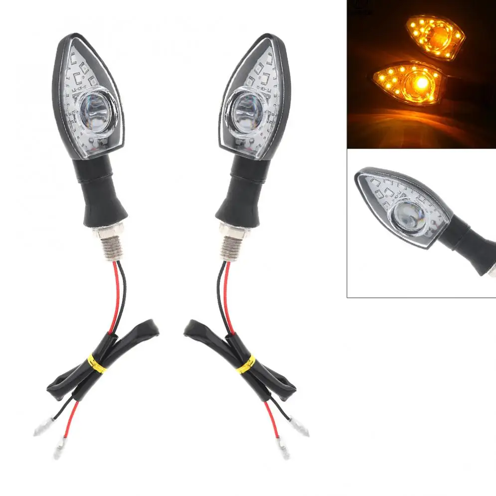 2pcs 12V ABS Universal Motorcycle Transparent Type Amber Yellow Flashing Turn Signal Light
2pcs 12V ABS Universal Motorcycle Transparent Type Amber Yellow Flashing Turn Signal Light