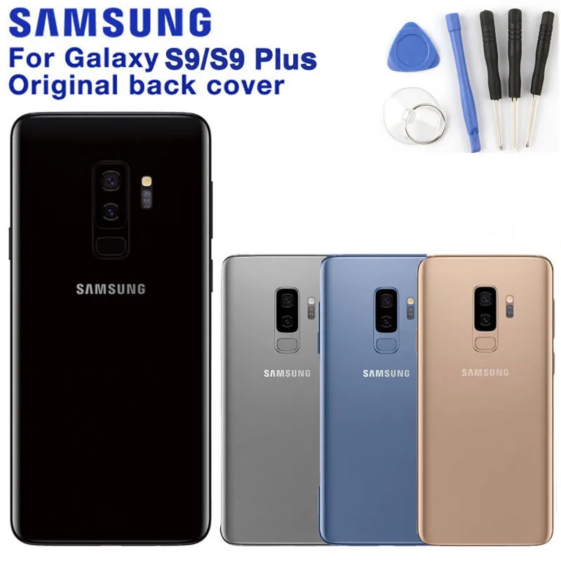 Original Samsung Housing Back Cover Cases For SAMSUNG S9 G9600 S9+ S9 Plus G9650 Phone Rear Battery Door with Tools
Original Samsung Housing Back Cover Cases For SAMSUNG S9 G9600 S9+ S9 Plus G9650 Phone Rear Battery Door with Tools