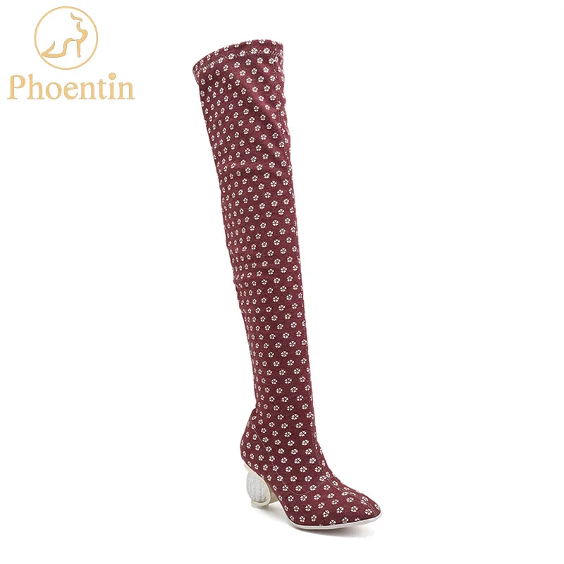 Phoentin/сапоги без шнуровки до бедра, 2018 г., эластичная ткань, bottine femme, в горошек, со стразами, на странном каблуке, женская обувь, размер 43, FT479
Phoentin/сапоги без шнуровки до бедра, 2018 г., эластичная ткань, bottine femme, в горошек, со стразами, на странном каблуке, женская обувь, размер 43, FT479