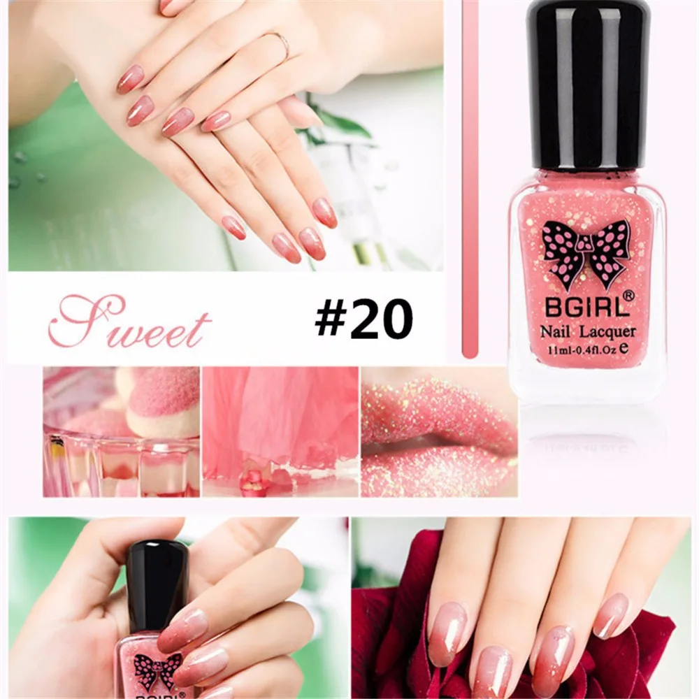 1 Bottle 11ml Temperature Color Changing Polish Thermal Nail Peel Off | Красота и здоровье