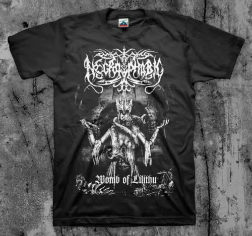 Necrophobic мужская футболка с надписью womba of lilithui (Watain Dissection Marduk Goat whole) мужские летние