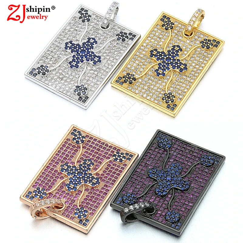 2018 New Bohemian Style Square Copper Micro-inlaid Zircon CZ Jewelry Accessories Pendant Suitable for DIY Jewelry Production
2018 New Bohemian Style Square Copper Micro-inlaid Zircon CZ Jewelry Accessories Pendant Suitable for DIY Jewelry Production