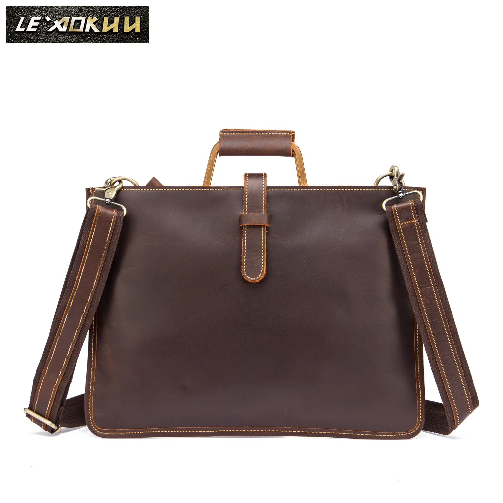 Original Leather Male Fashion Design Business Briefcase 14" Laptop Document Case Attache Messenger Bag Tote Portfolio 6077
Original Leather Male Fashion Design Business Briefcase 14" Laptop Document Case Attache Messenger Bag Tote Portfolio 6077