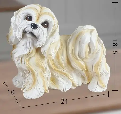 Creative Gift Simulated Dog Ornaments Xishi Dog Poodle Model Home Living Room Wine Cabinet TV Decoration
Creative Gift Simulated Dog Ornaments Xishi Dog Poodle Model Home Living Room Wine Cabinet TV Decoration