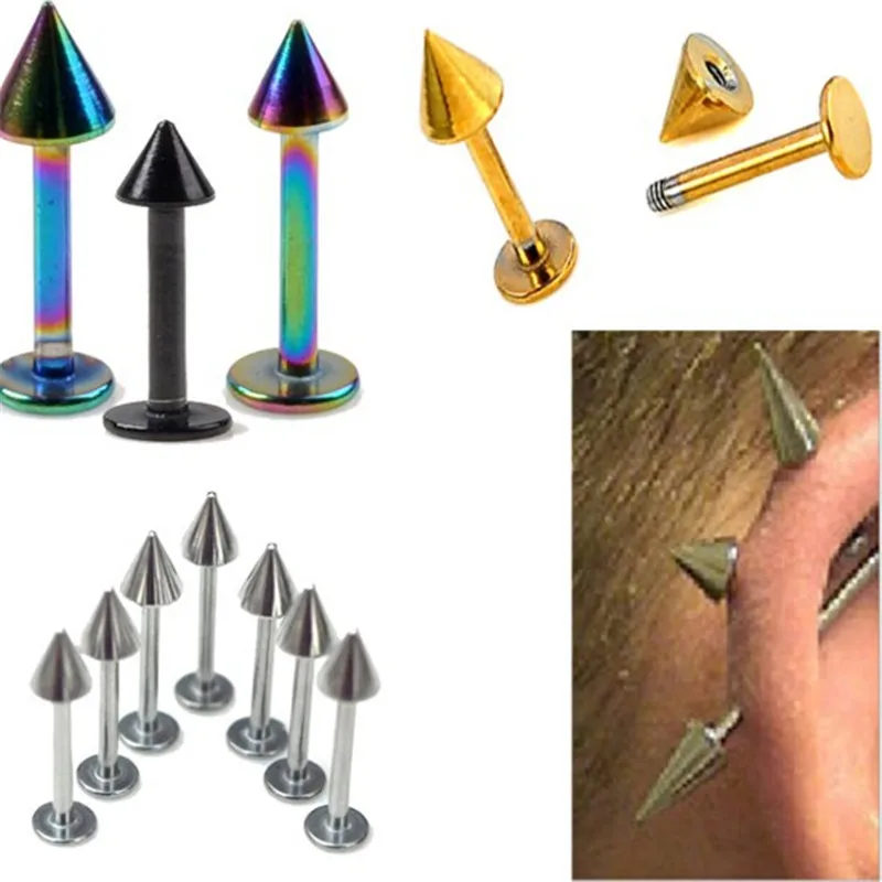 PINKSEE 5Pcs Hypoallergenic StainlessSteel Spike Labret Monroe Lip Ear Chin Ring Body Piercing Jewelry
PINKSEE 5Pcs Hypoallergenic StainlessSteel Spike Labret Monroe Lip Ear Chin Ring Body Piercing Jewelry