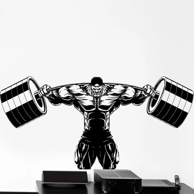 Gym Sticker Fitness Decal Body-building Posters Vinyl Wall Decals Pegatina Quadro Parede Decor Mural Gym Sticker
Gym Sticker Fitness Decal Body-building Posters Vinyl Wall Decals Pegatina Quadro Parede Decor Mural Gym Sticker