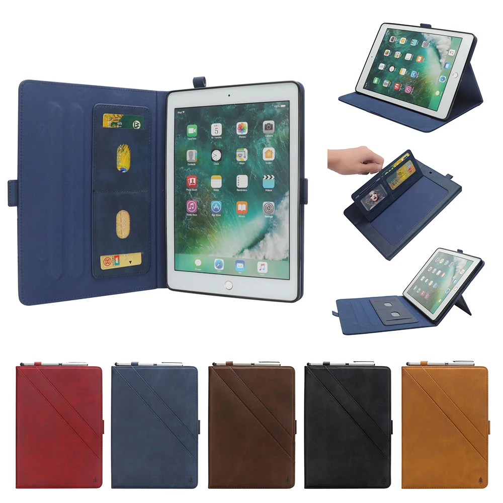 Tablet Case For Apple iPad 9.7 2018 2017 Air 2 5 6 Pro 9.7 2016 PU Leather Multifunction Card Flip Stand Protective Cover
Tablet Case For Apple iPad 9.7 2018 2017 Air 2 5 6 Pro 9.7 2016 PU Leather Multifunction Card Flip Stand Protective Cover