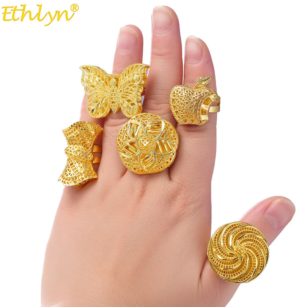 Ethlyn Adjustable Size Gold Color Finger Ring Exaggerated Big Butterfly Shape Rings for Ethiopian/African Women Wedding R58
Ethlyn Adjustable Size Gold Color Finger Ring Exaggerated Big Butterfly Shape Rings for Ethiopian/African Women Wedding R58