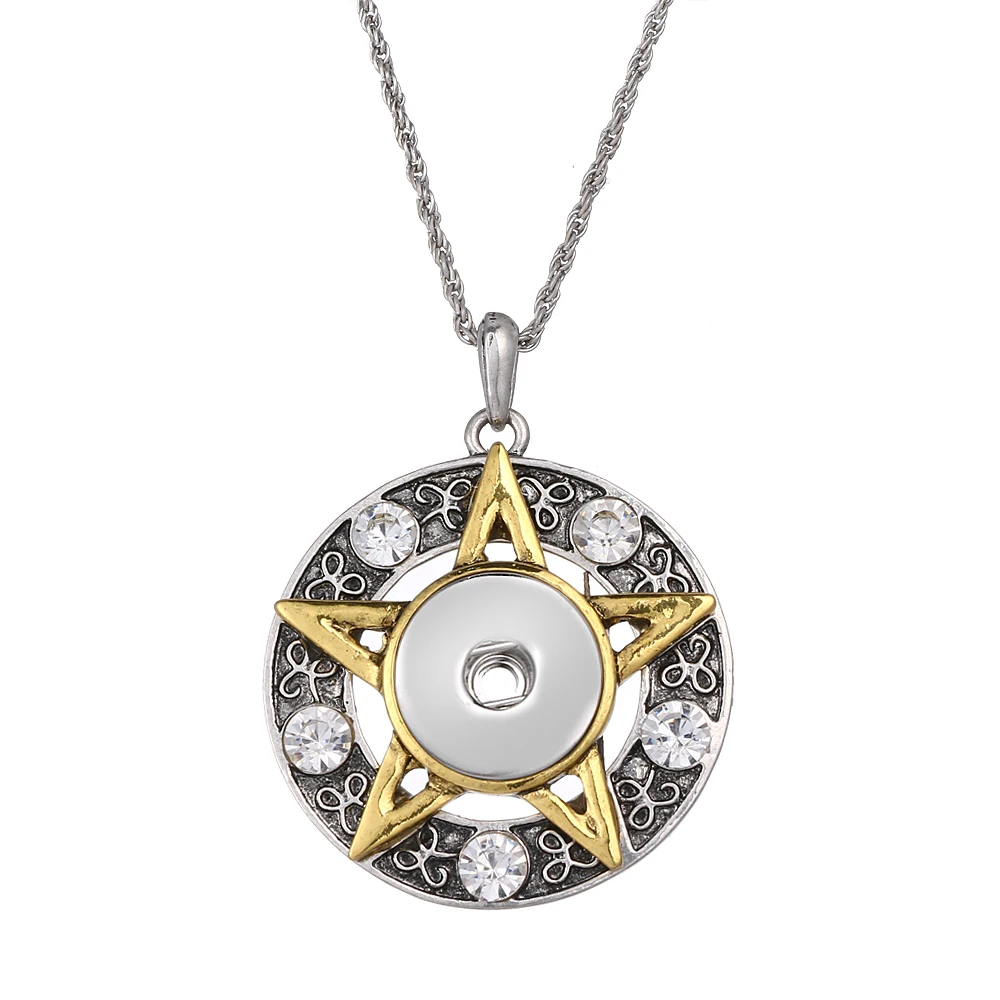 Interchangeable Rhinestone 165 Five-pointed Star fit 18mm Snap Button Necklace Pendant For Women Charm jewelry Gift
Interchangeable Rhinestone 165 Five-pointed Star fit 18mm Snap Button Necklace Pendant For Women Charm jewelry Gift