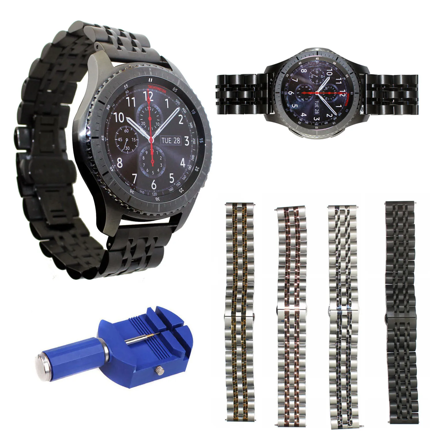 22mm Stainless Steel Watchband + Quick Release Pins for Samsung Gear S3 Frontier Classic Watch Band Wrist Strap Link Bracelet
22mm Stainless Steel Watchband + Quick Release Pins for Samsung Gear S3 Frontier Classic Watch Band Wrist Strap Link Bracelet