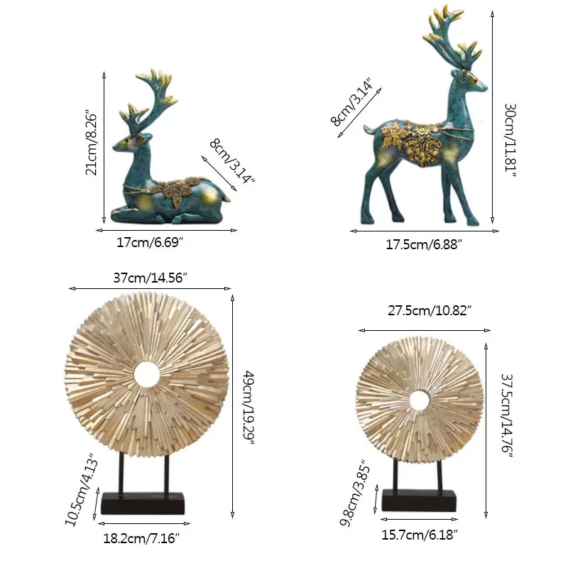 European Elk Sculpture Disc Resin Decoration Home Decoration Crafts Gift Decoration Selfie Background Decoration Accessories
European Elk Sculpture Disc Resin Decoration Home Decoration Crafts Gift Decoration Selfie Background Decoration Accessories