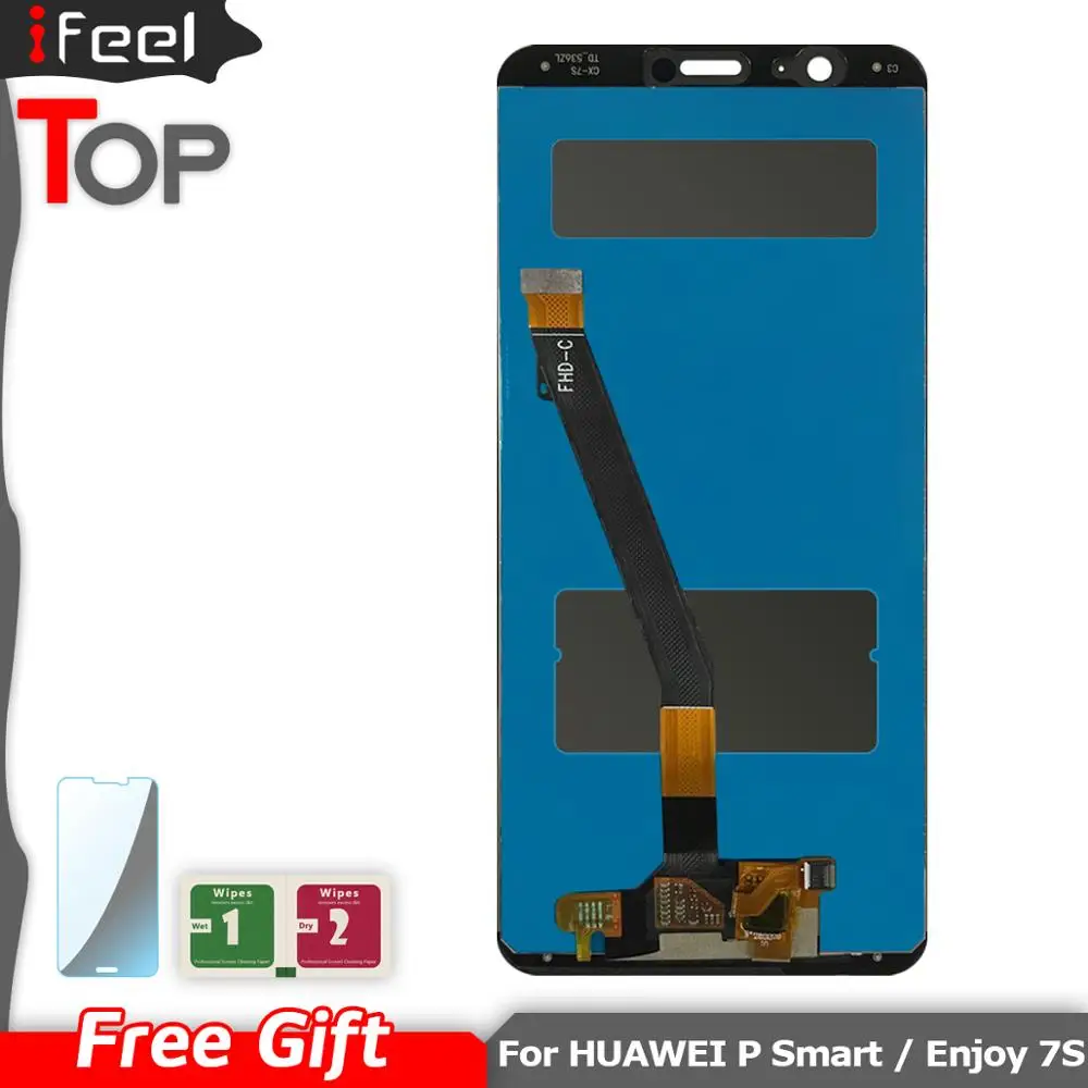 Для Huawei P Smart ЖК дисплей сенсорный экран дигитайзер в сборе для LCD|Экраны мобильных