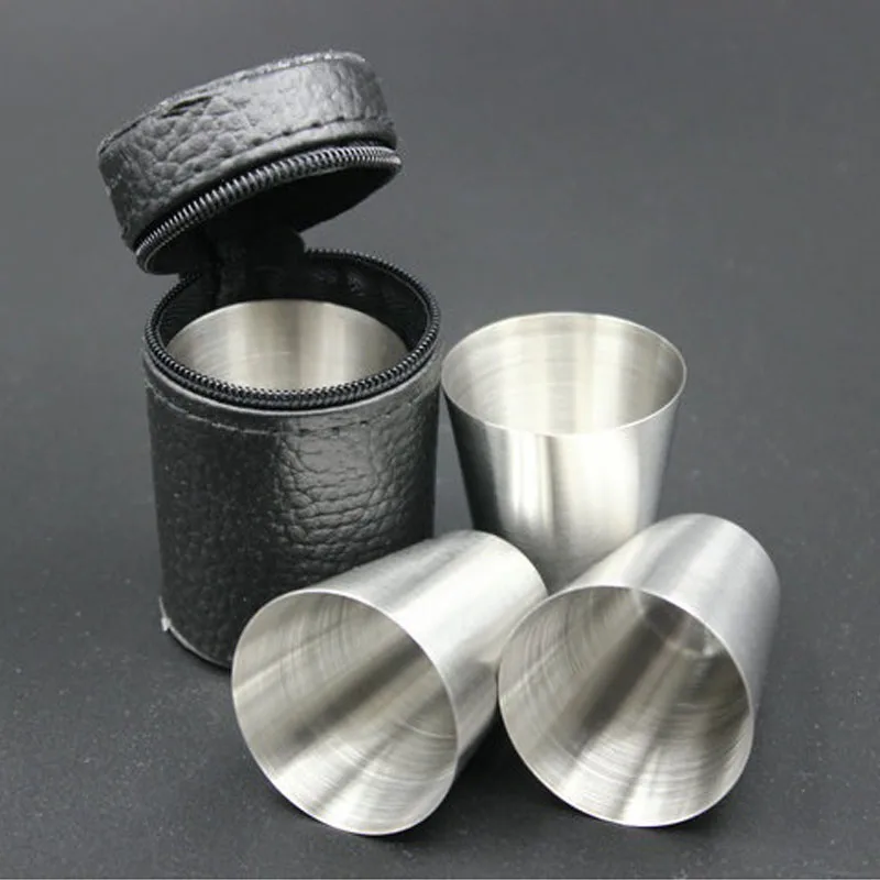 4pcs/Set 70ML Stainless Steel Pocket Shot Mini Cup With Case For Wine Beer Whiskey Drink Men's Outdoor Travel Gift ZA1655
4pcs/Set 70ML Stainless Steel Pocket Shot Mini Cup With Case For Wine Beer Whiskey Drink Men's Outdoor Travel Gift ZA1655