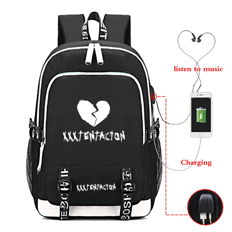 Школьные ранцы XXXTentacion с USB-зарядкой, рюкзак для студентов, мальчиков и девочек, дорожный рюкзак для ноутбука с защитой от кражи для подростко...
Школьные ранцы XXXTentacion с USB-зарядкой, рюкзак для студентов, мальчиков и девочек, дорожный рюкзак для ноутбука с защитой от кражи для подростко...