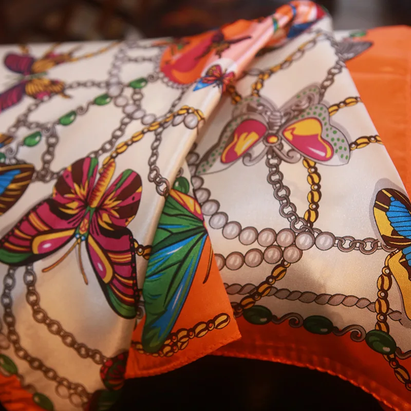 High quality 100% real silk scarf office lady blinger silk scarf orange butterfly silk scarf delicate silk scarf
High quality 100% real silk scarf office lady blinger silk scarf orange butterfly silk scarf delicate silk scarf