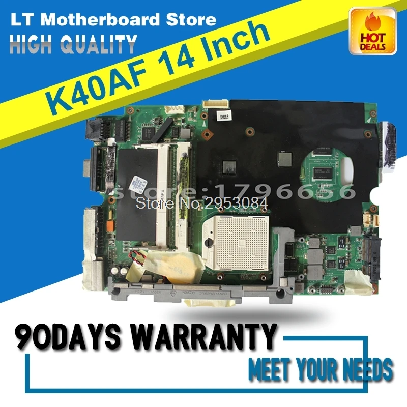 K40AF Материнская плата For Asus K40AB K40AD K50AF K50AB K50AD X8AAF 14 дюймовый машина 512 m видеокарта