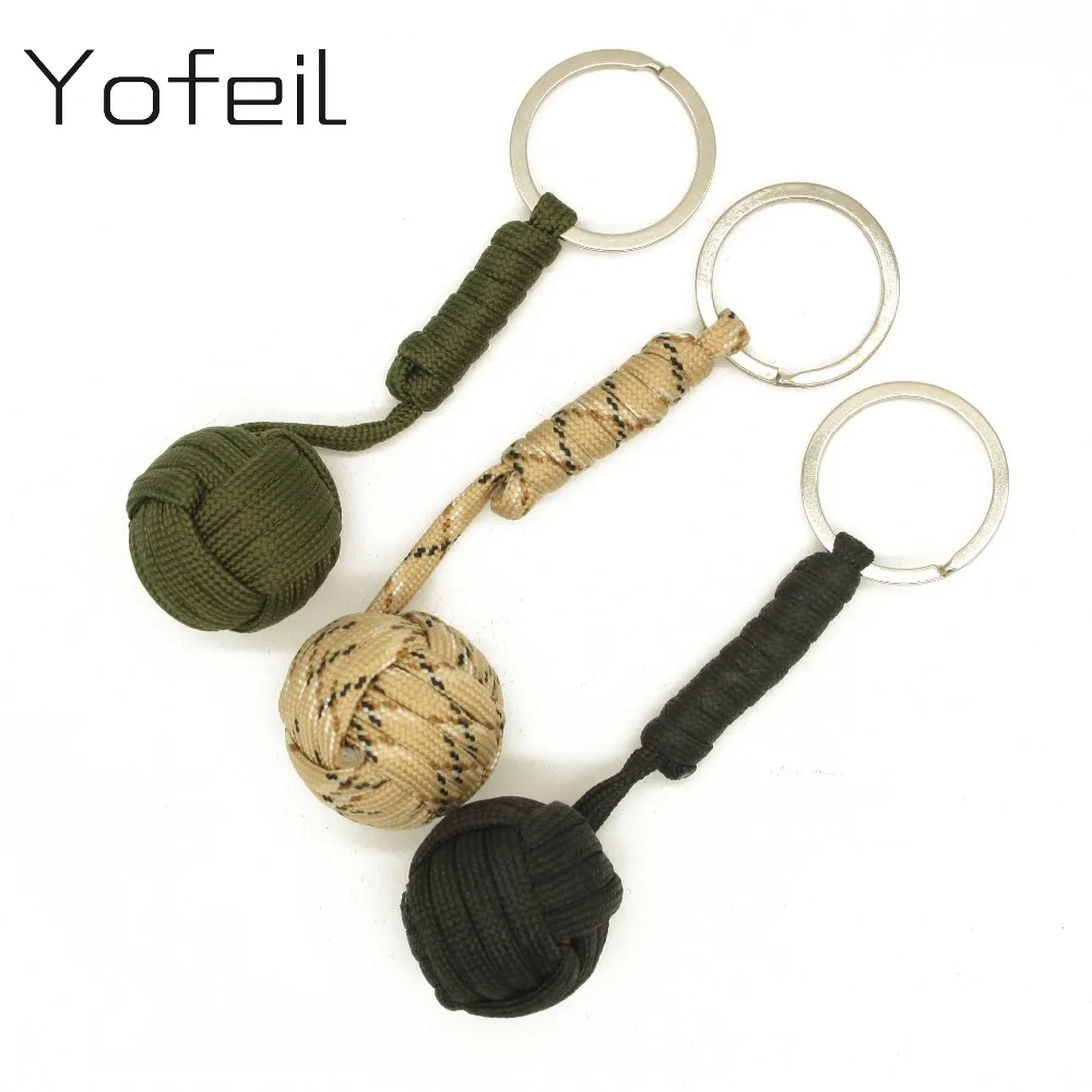 2 pcs/lot Emergency Security protection Black Monkey Fist Wood Ball Self Defense parachute Lanyard Survival Camping key chain
2 pcs/lot Emergency Security protection Black Monkey Fist Wood Ball Self Defense parachute Lanyard Survival Camping key chain