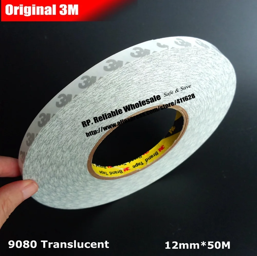 (12mm*50 meters) 3M 9080 High Performance Double Coated Tape for LED Strip Panel Cellphone Touch Screen LCD, Frame Bezel
(12mm*50 meters) 3M 9080 High Performance Double Coated Tape for LED Strip Panel Cellphone Touch Screen LCD, Frame Bezel