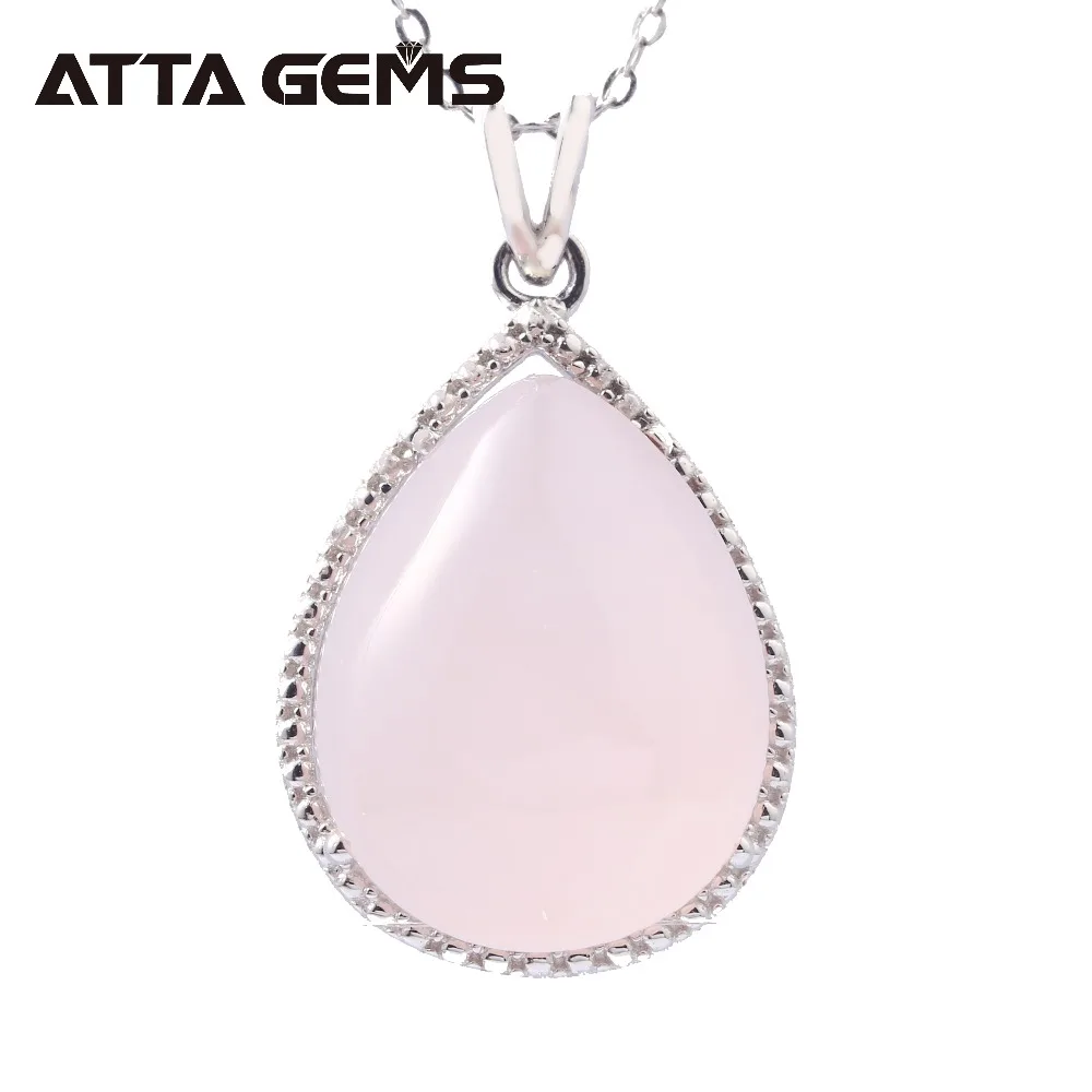 Natural Rose Quarts Sterling Silver Women's Pendant 18 Carats Natural Pink Crystal Cabochon Romantic Sweet Style for Women Gifts
Natural Rose Quarts Sterling Silver Women's Pendant 18 Carats Natural Pink Crystal Cabochon Romantic Sweet Style for Women Gifts