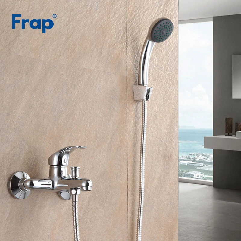 Frap New Arrival Bathroom Shower Faucet Bath Faucet Mixer Tap With ABS Hand Shower Head Set Wall Mounted Torneira F3013
Frap New Arrival Bathroom Shower Faucet Bath Faucet Mixer Tap With ABS Hand Shower Head Set Wall Mounted Torneira F3013