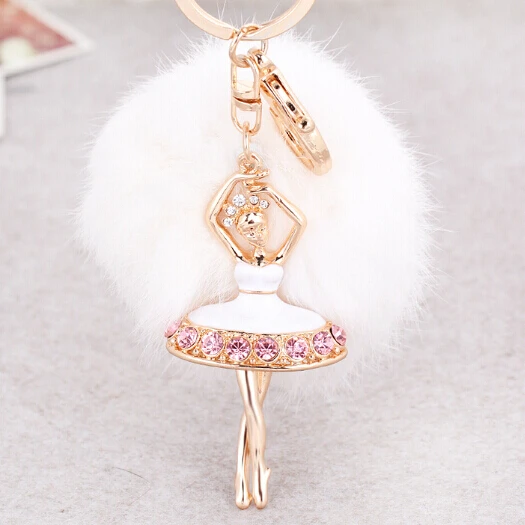 Ballerina Fairy Key chain llaves rabbit fur ball keychain fur keychain porte clef pompon de fourrure fluffy keychain cubre llave
Ballerina Fairy Key chain llaves rabbit fur ball keychain fur keychain porte clef pompon de fourrure fluffy keychain cubre llave