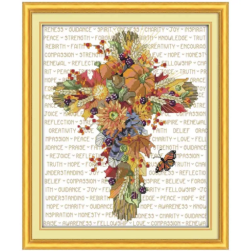 Flower Cross patterns counted Cross Stitch 11CT 14CT Cross Stitch Set Wholesale DIY Cross-stitch Kit Embroidery Needlework
Flower Cross patterns counted Cross Stitch 11CT 14CT Cross Stitch Set Wholesale DIY Cross-stitch Kit Embroidery Needlework