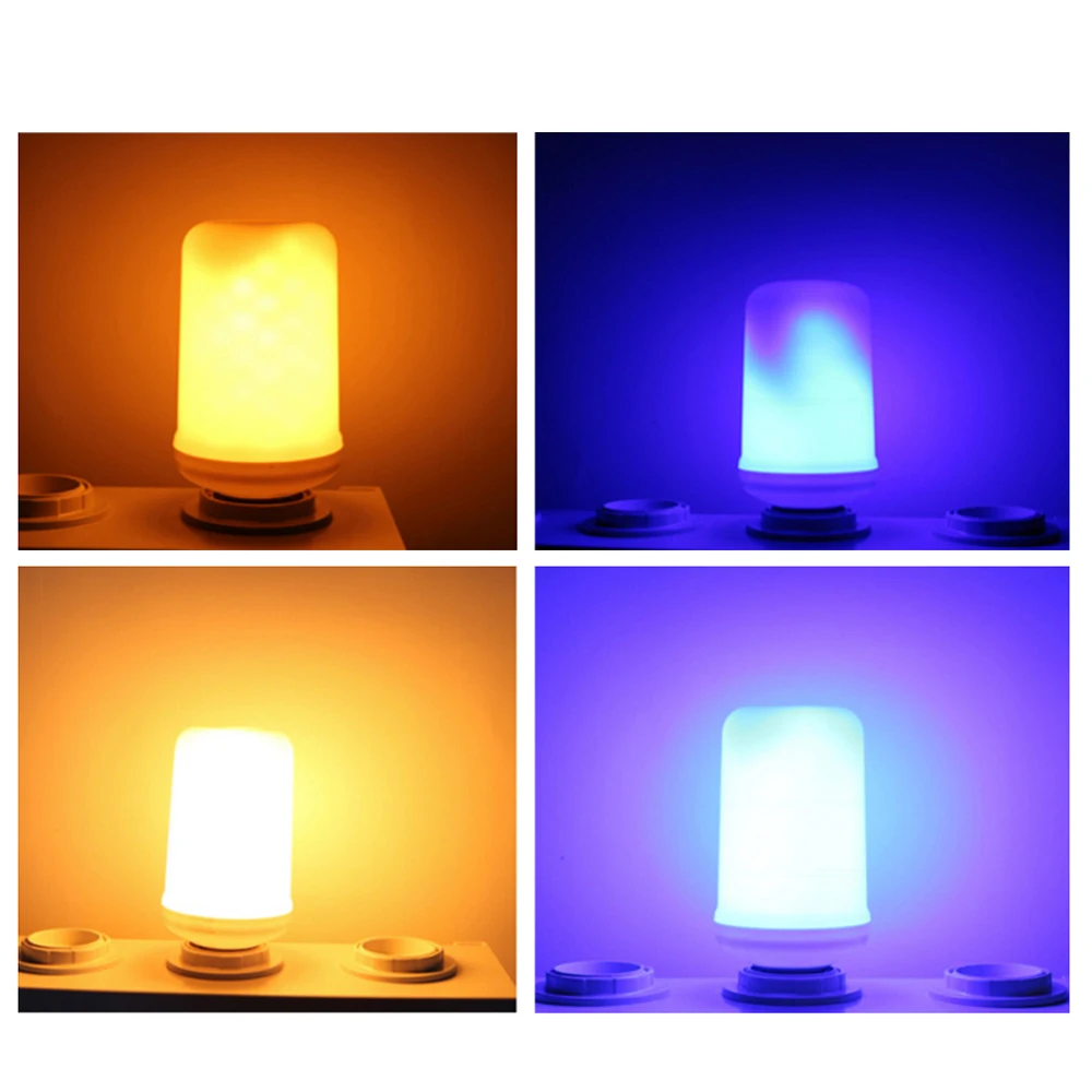 Newest 3W E27 LED Flame Bulb 220V LED Flame Effect Fire Light Bulbs Flickering Emulation Decor LED Light Bulb