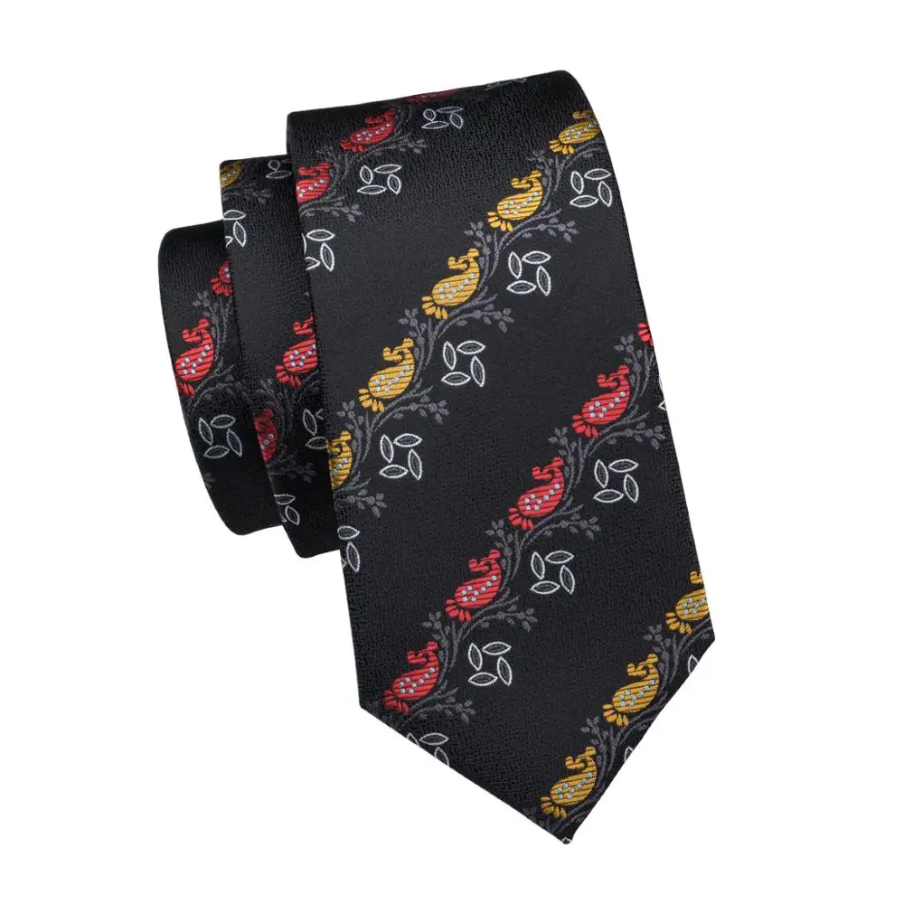 LS-1690 Barry.Wang 2017 Mens Tie Set Silk Gravata Black Novelty Necktie Hanky Cufflinks For Wedding Business Party Free Shipping
LS-1690 Barry.Wang 2017 Mens Tie Set Silk Gravata Black Novelty Necktie Hanky Cufflinks For Wedding Business Party Free Shipping